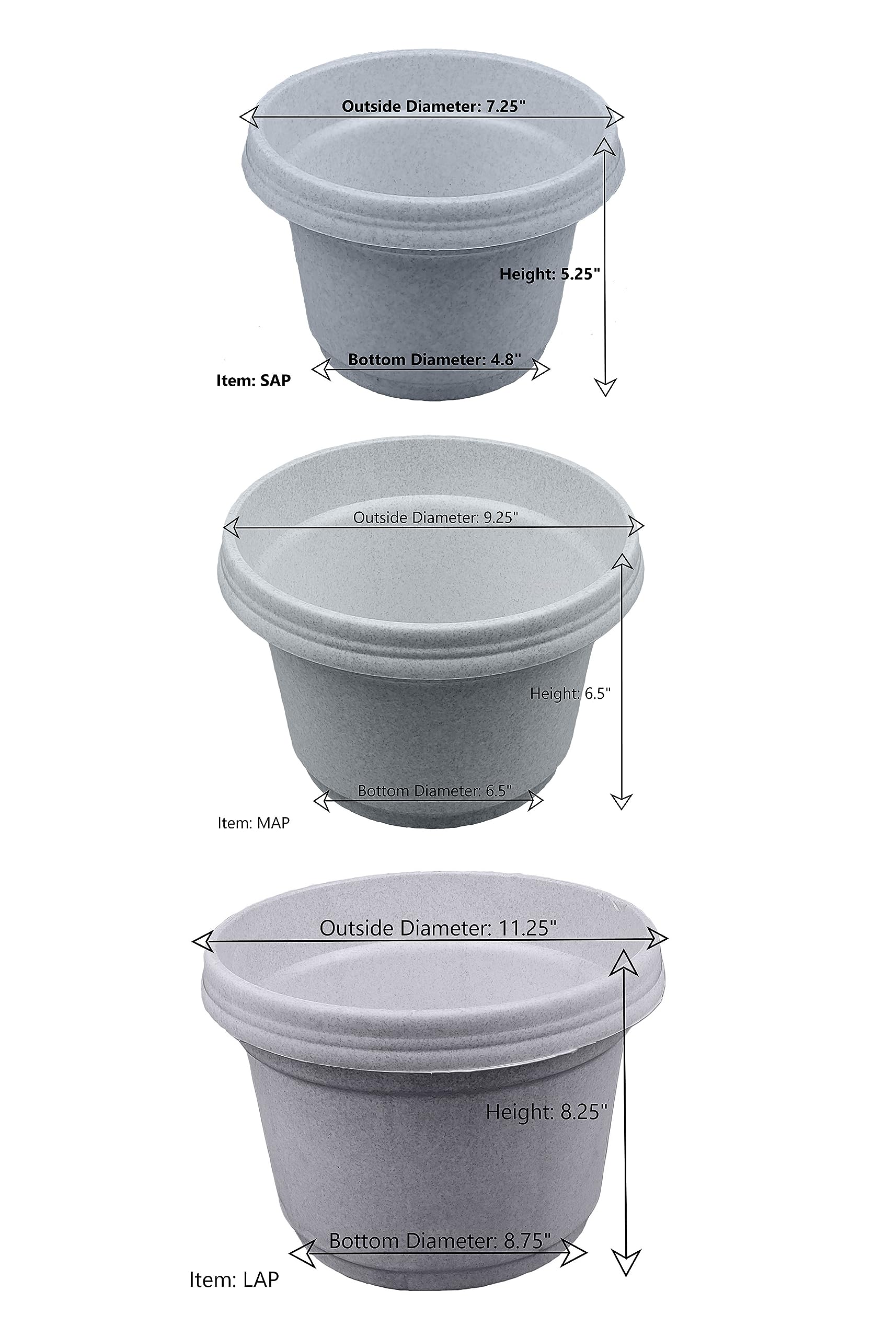 Austin Planter five-pack case of five packaged for easy storage and commercial convenience