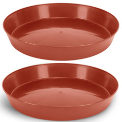 Austin Planter front view showing saucer shape and protective rim