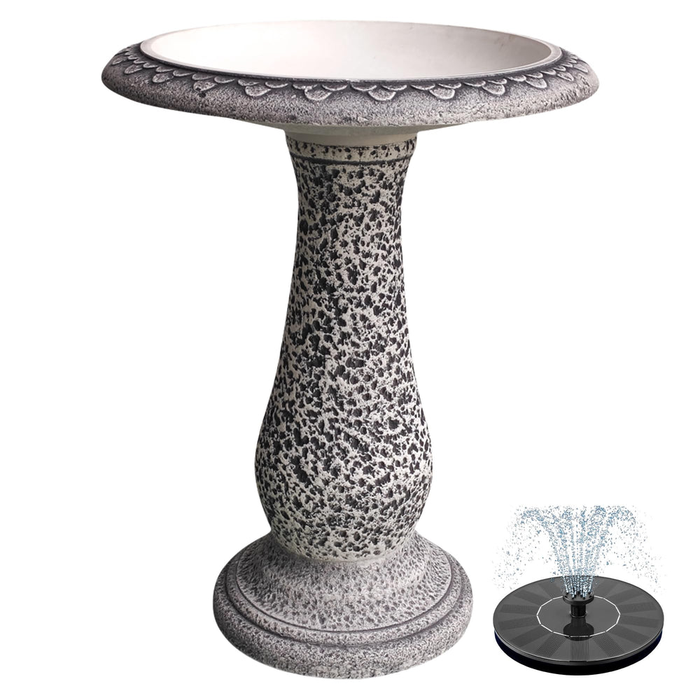 AUSTRAM front view pedestal birdbath adding garden focal point and bird attraction