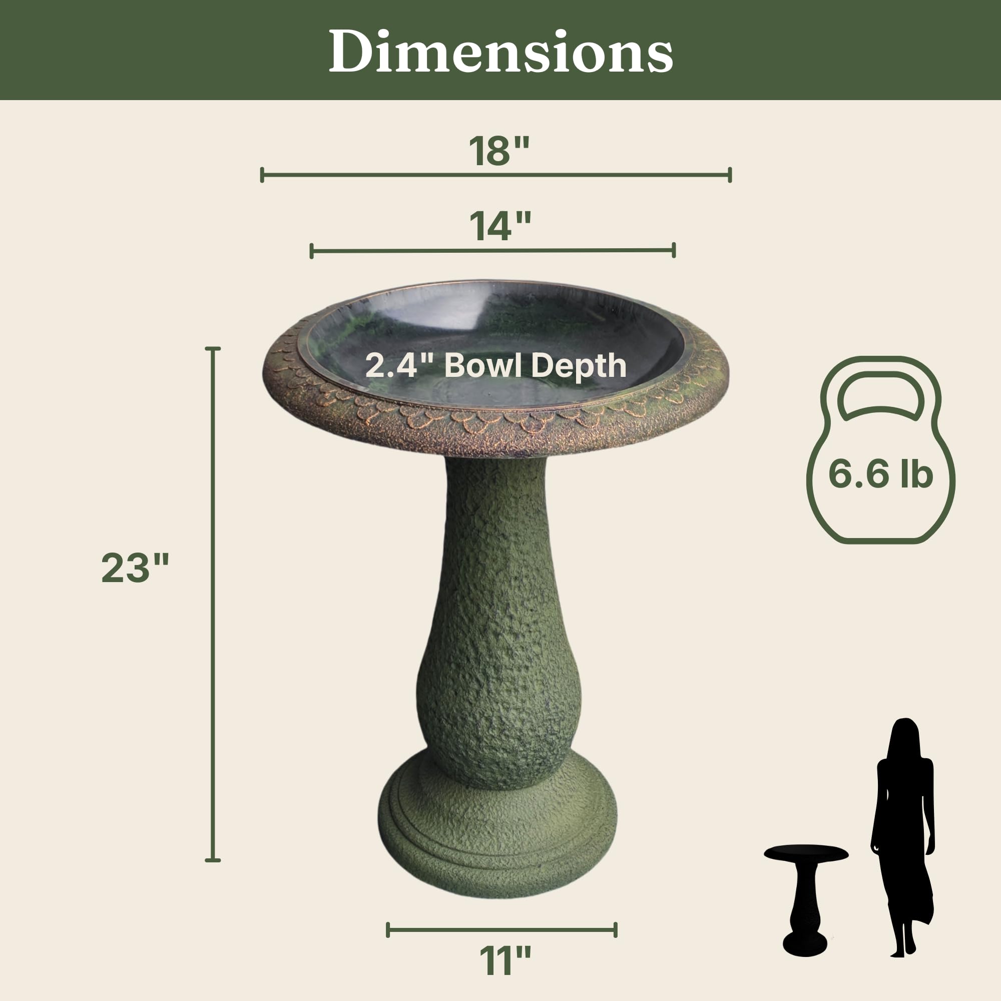 AUSTRAM bird bath placed in garden attracting birds and adding movement
