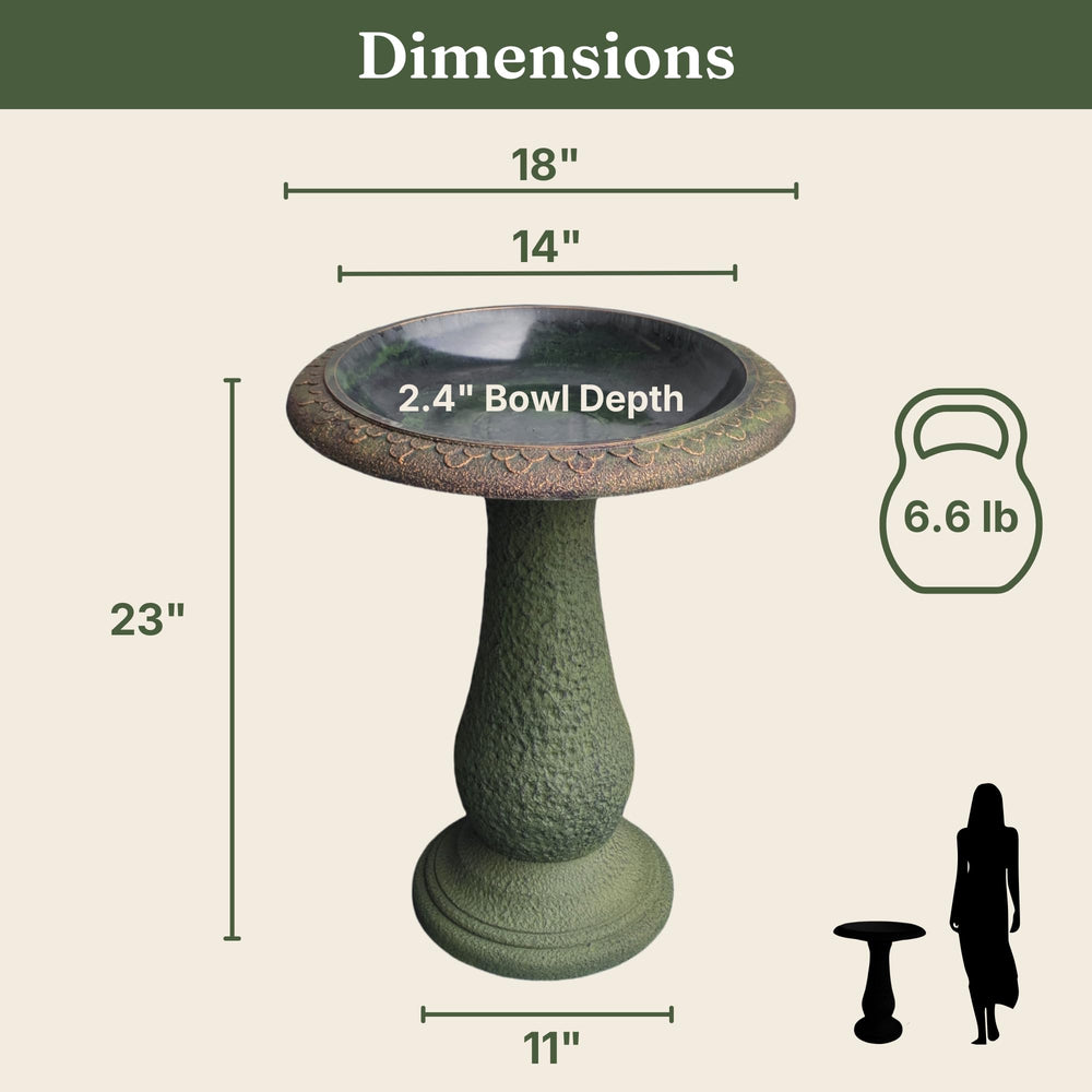 AUSTRAM bird bath placed in garden attracting birds and adding movement