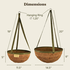 Austram baskets hanging on porch with flowering plants showing instant curb appeal