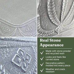 Austram side profile highlighting decorative pedestal and sturdy support