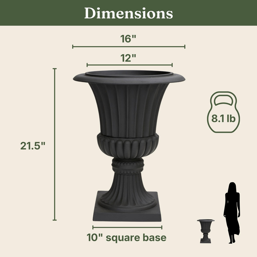 Austram top view showing 16-inch wide mouth for versatile planting
