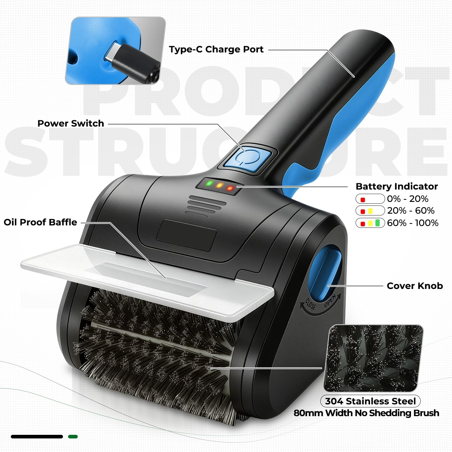 Auto Dynasty detachable brush head being rinsed showing easy maintenance benefit