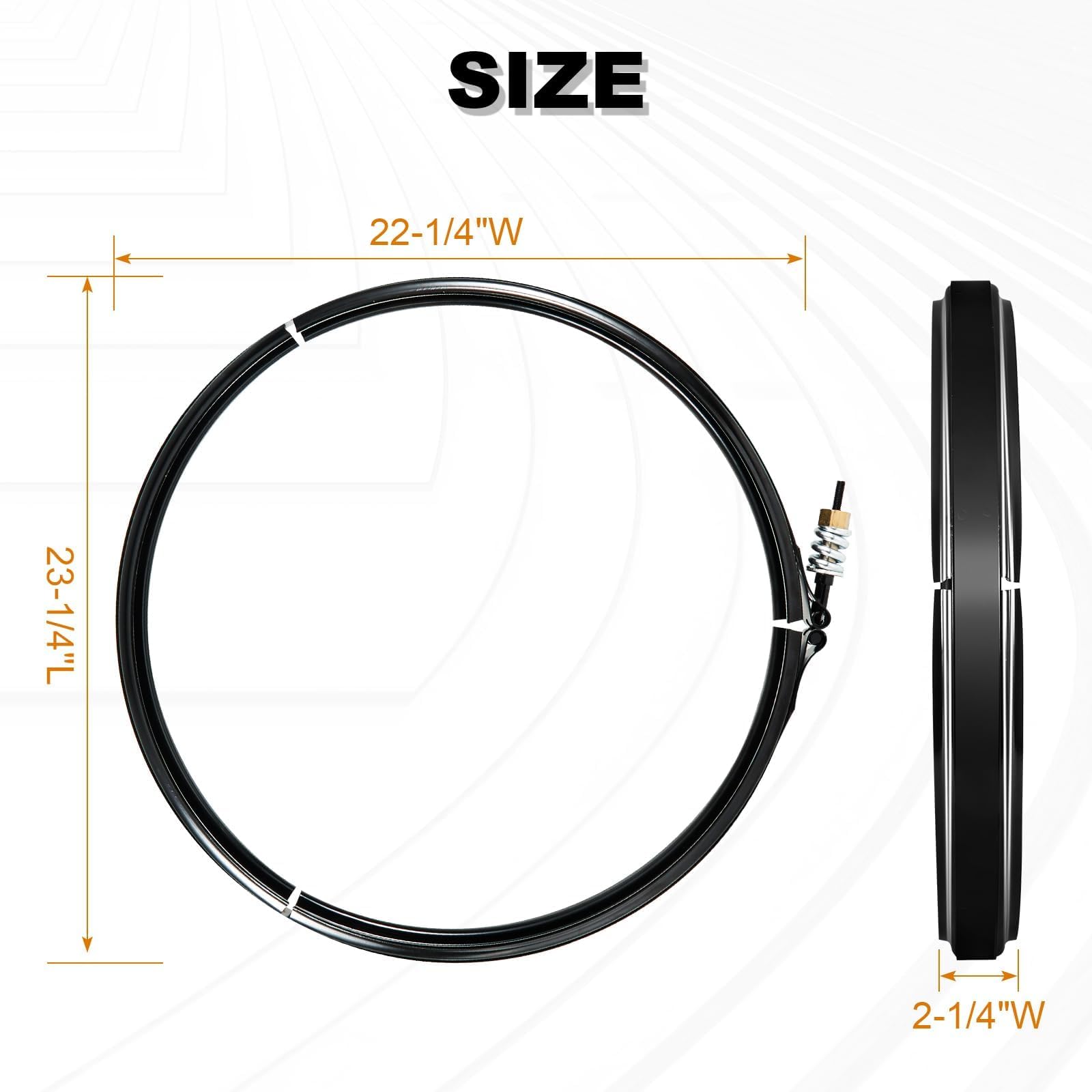 AUTOBABA clamp package contents with hardware and parts for straightforward replacement