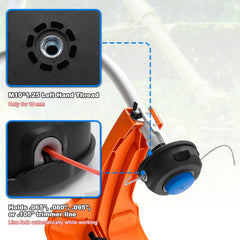 AUTOBABA T35 installed on compatible Husqvarna straight-shaft showing fast fit benefit