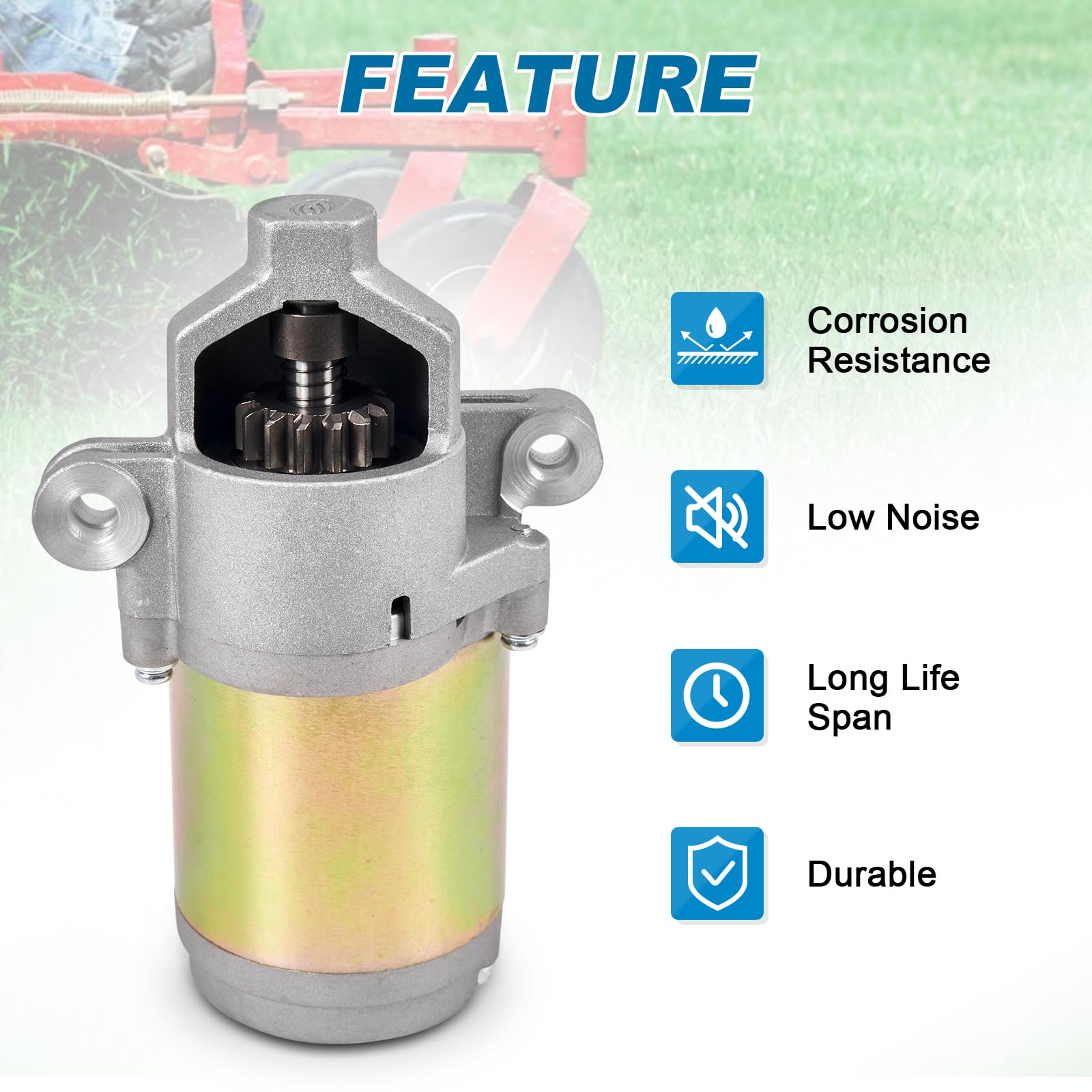 AUTOBABA starter installed on riding mower restoring consistent cranking