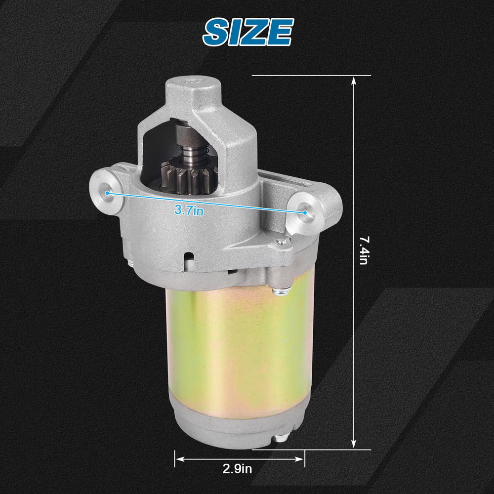 AUTOBABA starter reinforced metal housing detail resisting corrosion