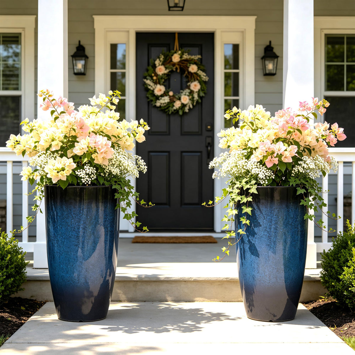 AUTODAYA front view showing cobalt gradient and elegant finish, elevates curb appeal
