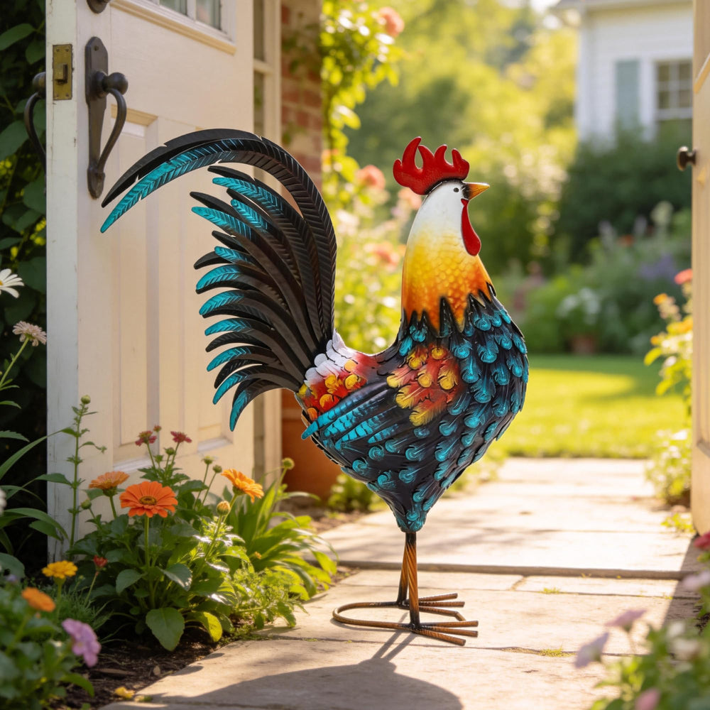 Autodaya rooster indoor kitchen styling showing farmhouse accent appeal