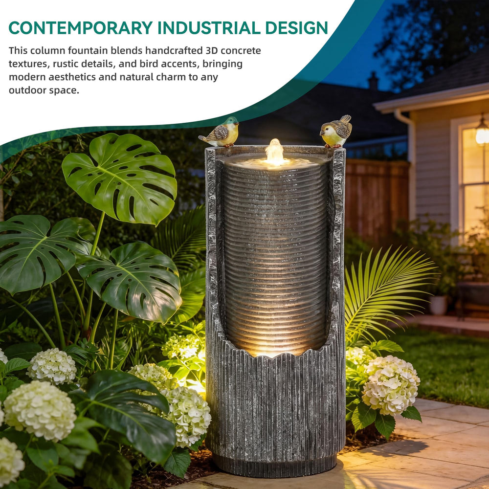 AUTODAYA side profile showing fluted column shape and compact footprint benefit
