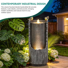 AUTODAYA side profile showing fluted column shape and compact footprint benefit
