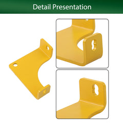 Autoparts bracket beside ruler illustrating exact size for correct fitment