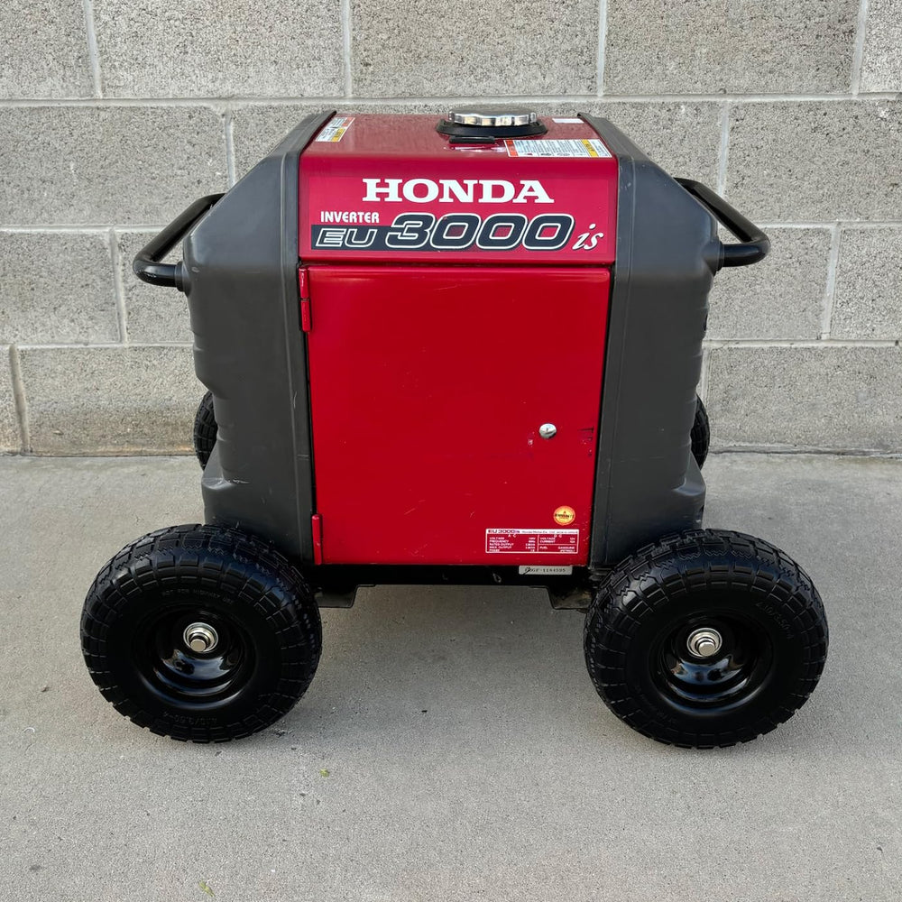 Autoworks XTRM mounted on Honda EU3000is showing effortless generator maneuvering