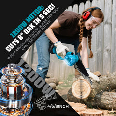 Autubin two 4000mAh batteries and charger for extended runtime