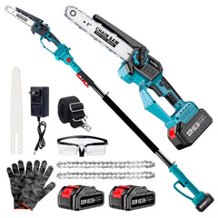 Autubin front unit with pole showing reach and stability benefits