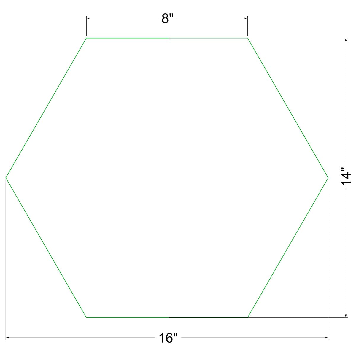 AUTUMN finished hexagon pathway showing scale and uniform tiling benefit
