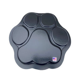 AUTUMN front view of paw print mold showing shape and sturdy rim for easy handling