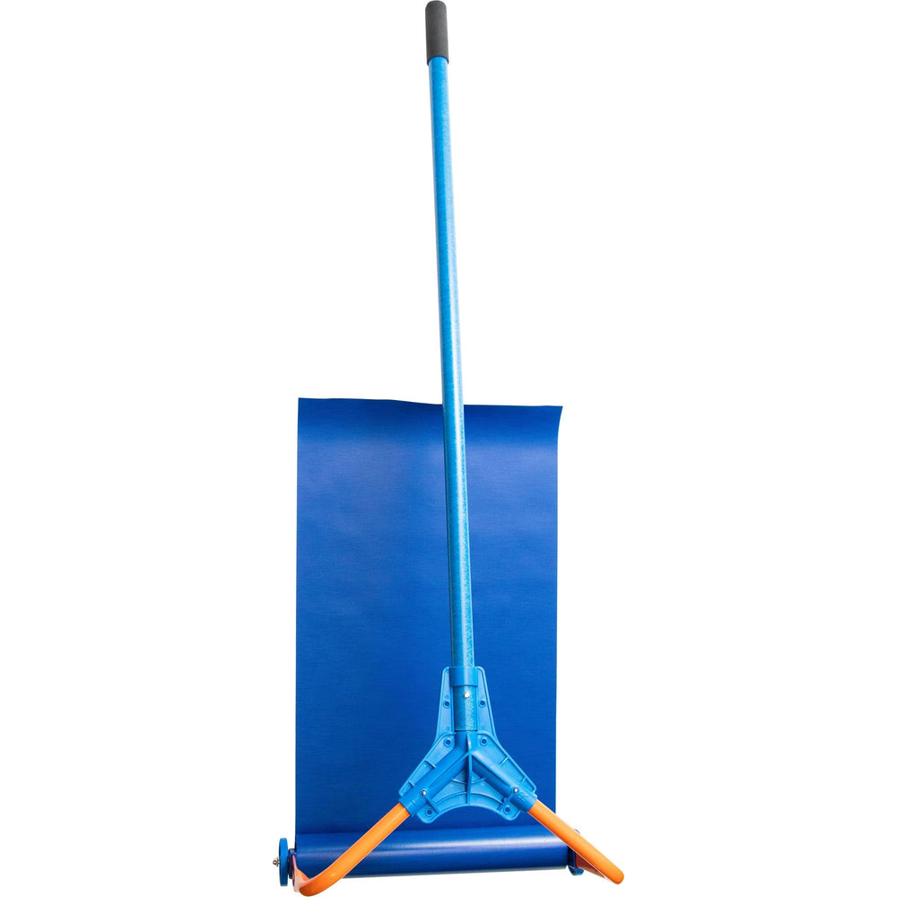 Avalanche! in use with homeowner pulling snow from roof while standing on ground safely