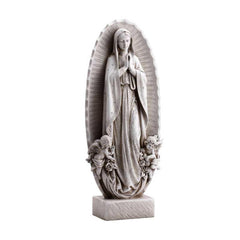 Avalon Gallery Our Lady of Guadalupe front view showing devotional presence and durable finish