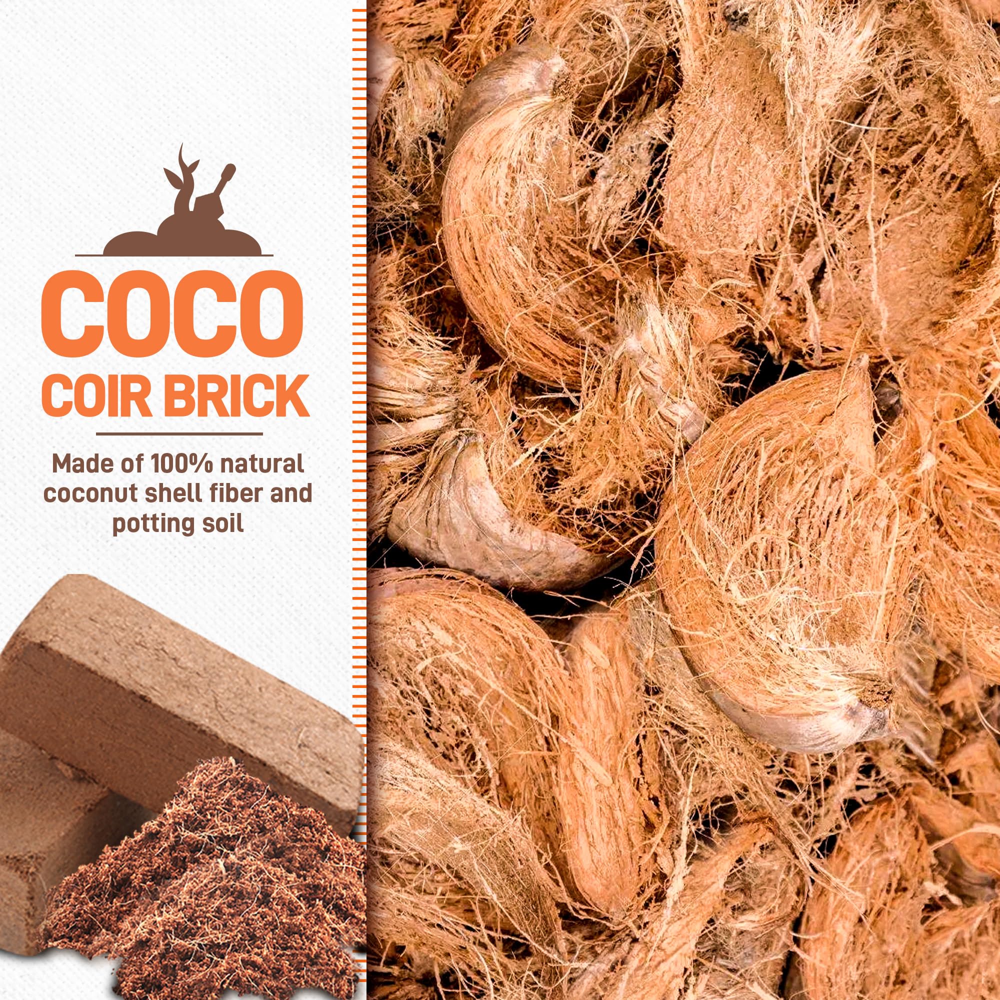 Avalution expanded coir in bowl demonstrating volume and texture
