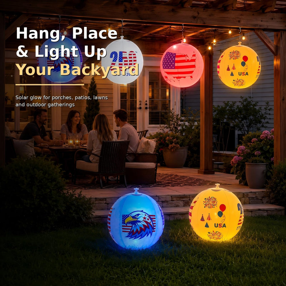 Avatar Controls hung on pergola showing versatile outdoor hanging and mood lighting
