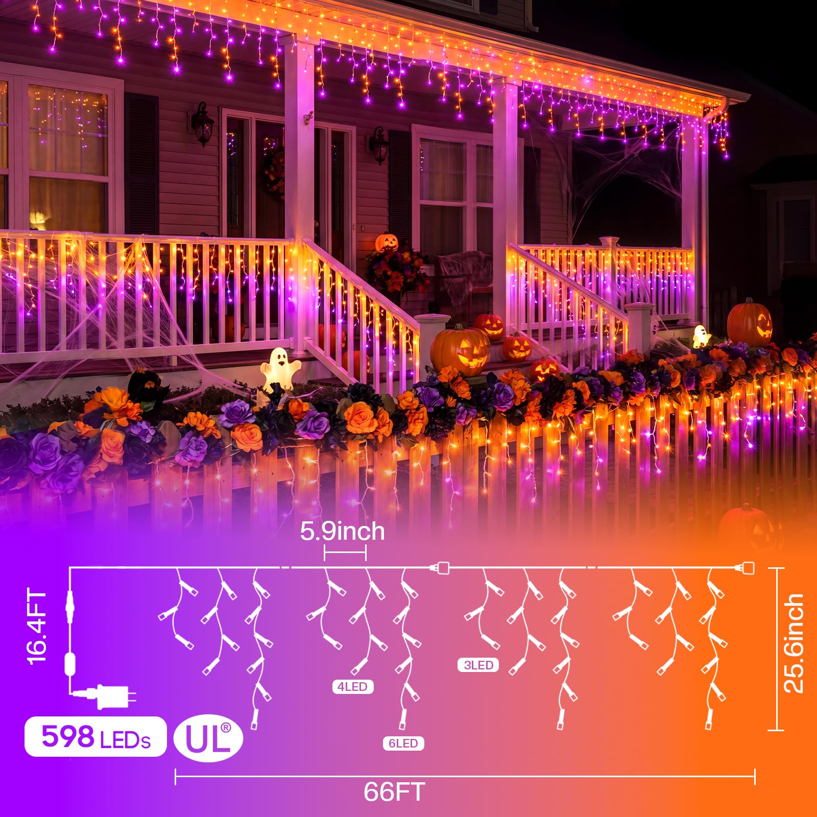 Avatar Controls scale shot beside doorway showing 66FT fit for porches