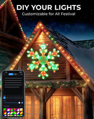 Avatar Controls close-up of premium LEDs and snowflake frame showing durable build and crisp color