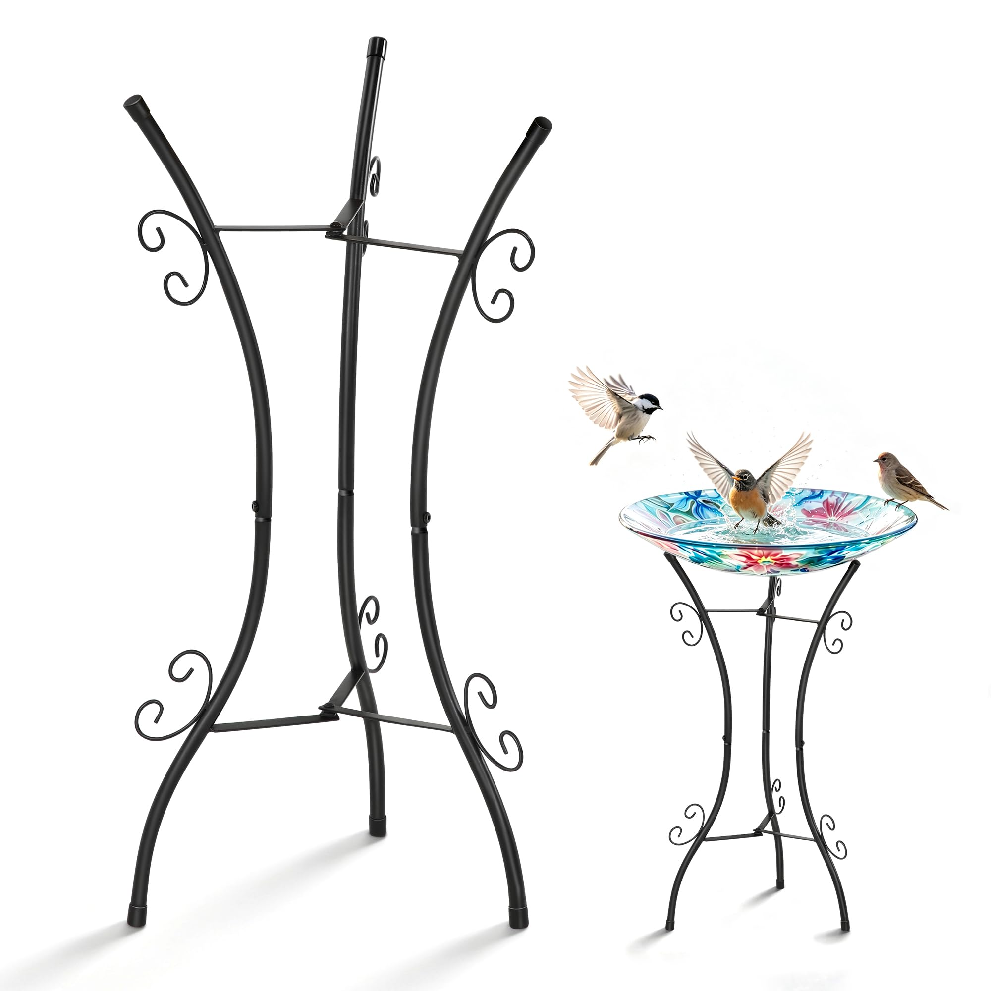 Avenuebool front view stand showing matte black finish and stable base benefit