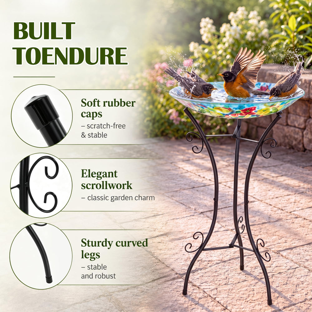 Avenuebool in garden lifestyle showing bird-friendly decor benefit