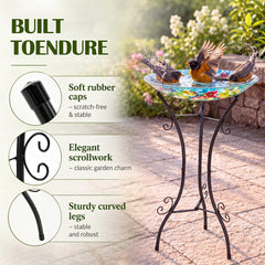 Avenuebool in garden lifestyle showing bird-friendly decor benefit