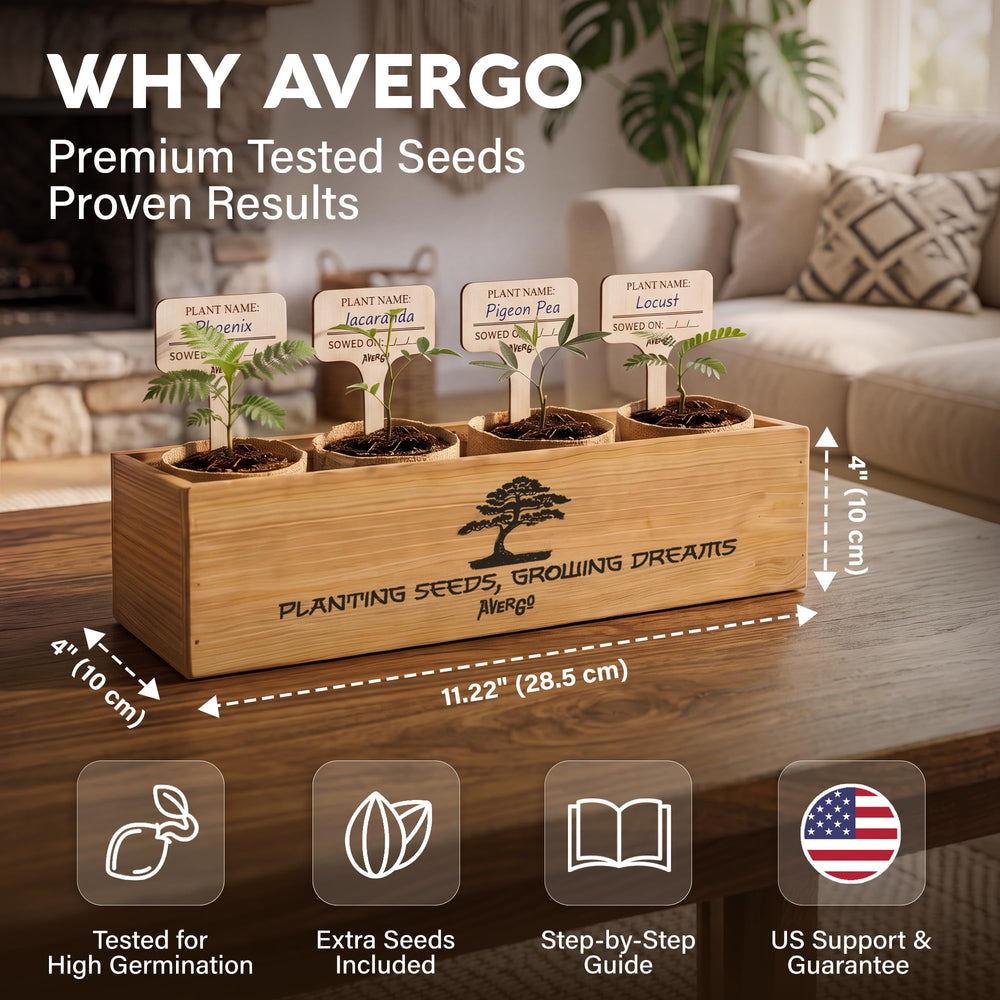 AVERGO starter soil and trays prepared for seed sowing benefit