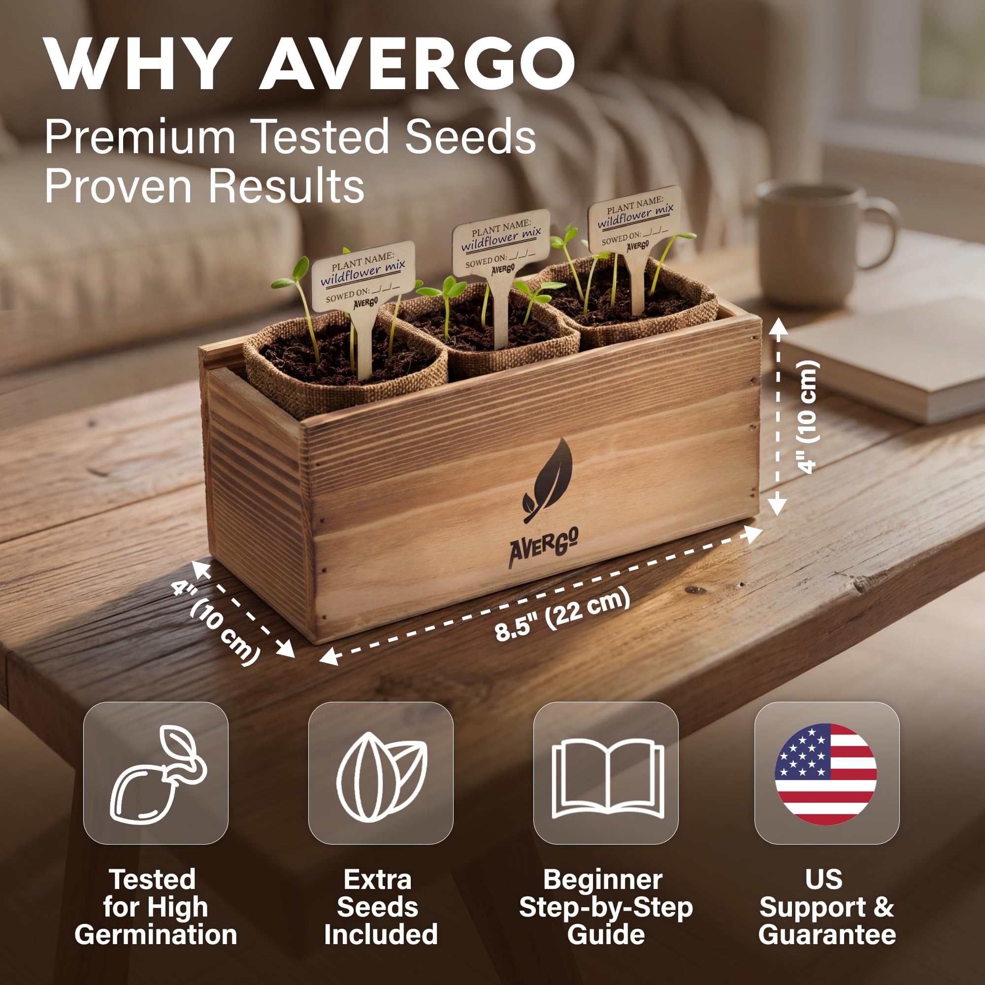 AVERGO gardening tools detail demonstrating durable, beginner-friendly implements