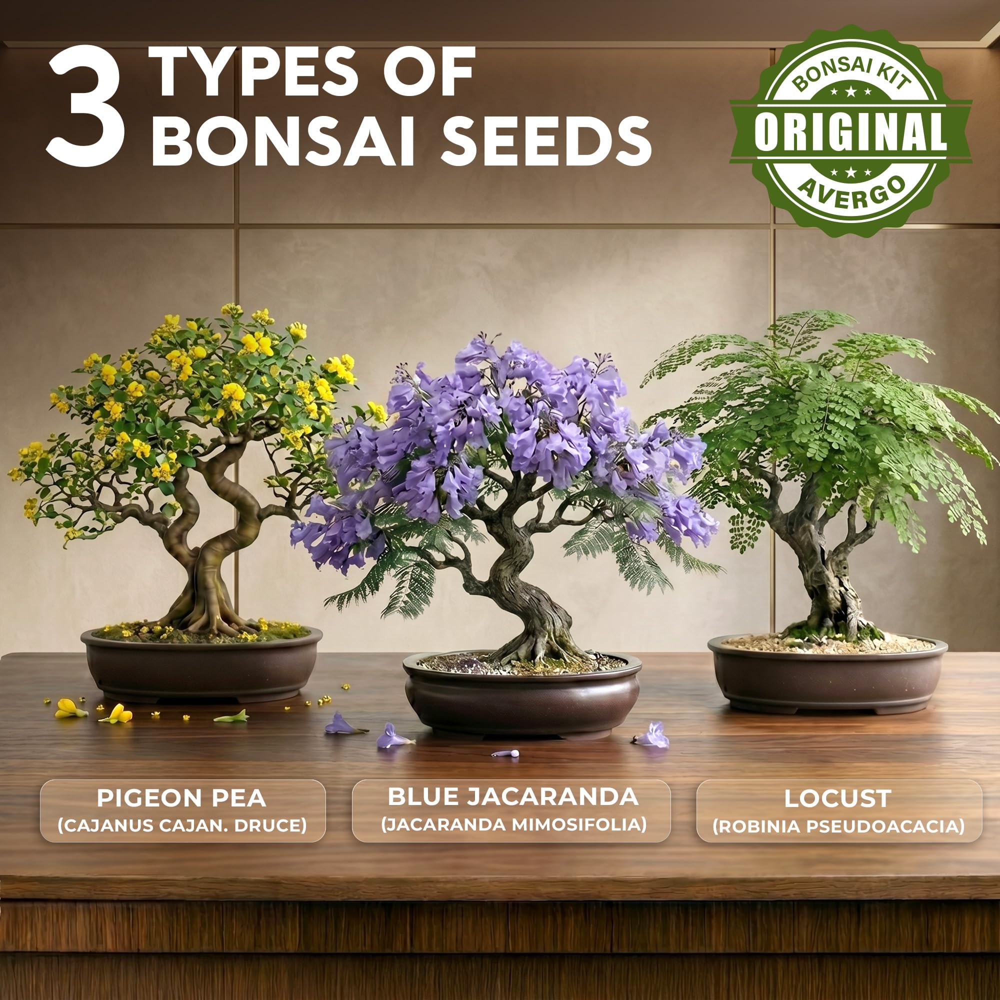AVERGO labeled seed packets displayed to boost planting success