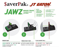 $averPak jaw teeth close-up illustrating secure bite and hold