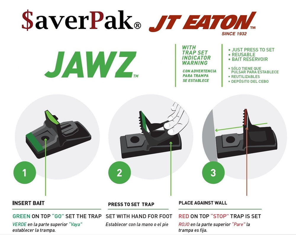 $averPak example of solid bait placement in the expanded catch area for better activation