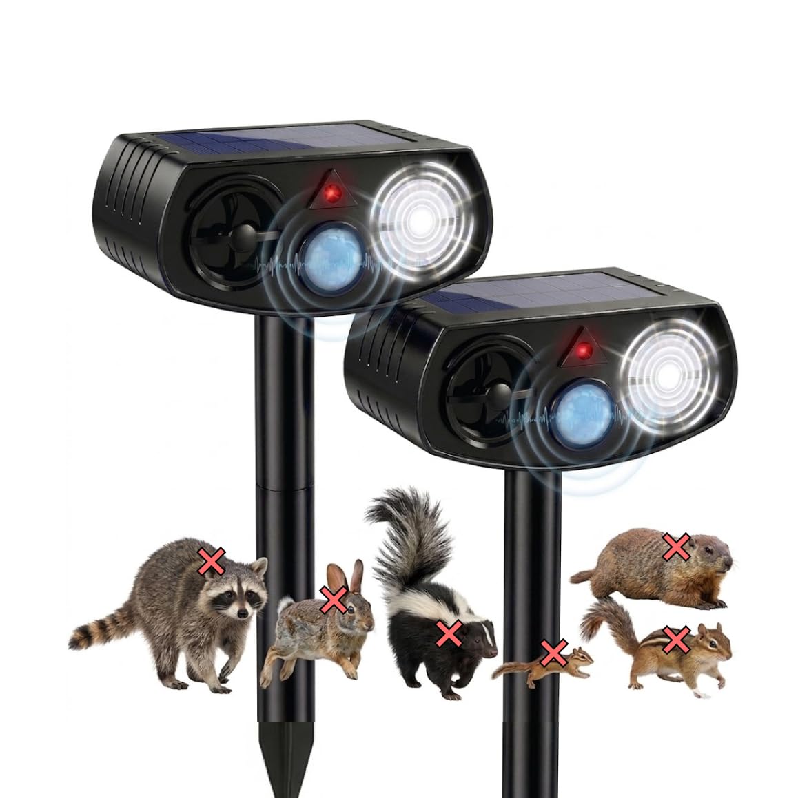 AWISH front view showing unit and LED lights for visible deterrence