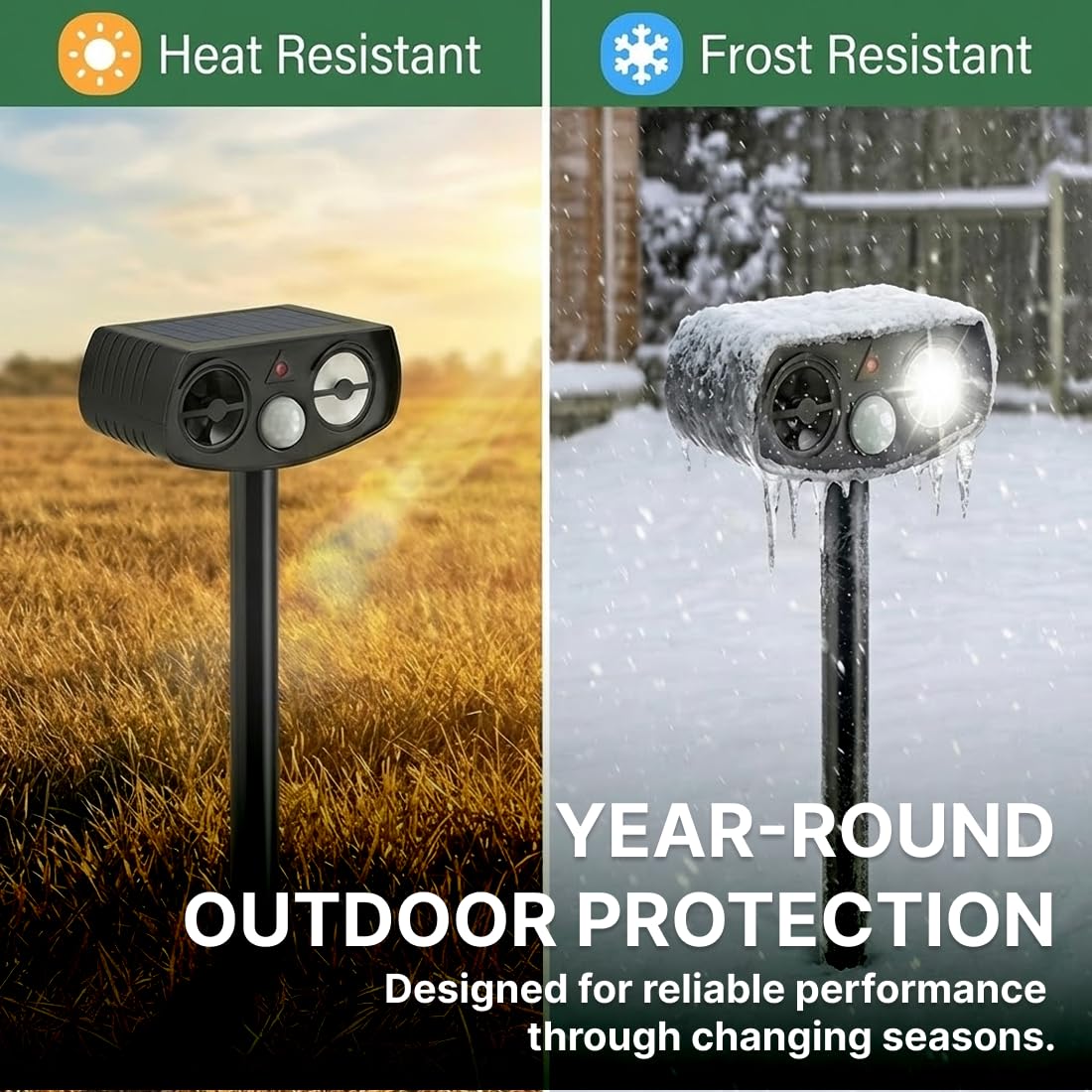 AWISH weatherproof housing detail showing durable outdoor construction