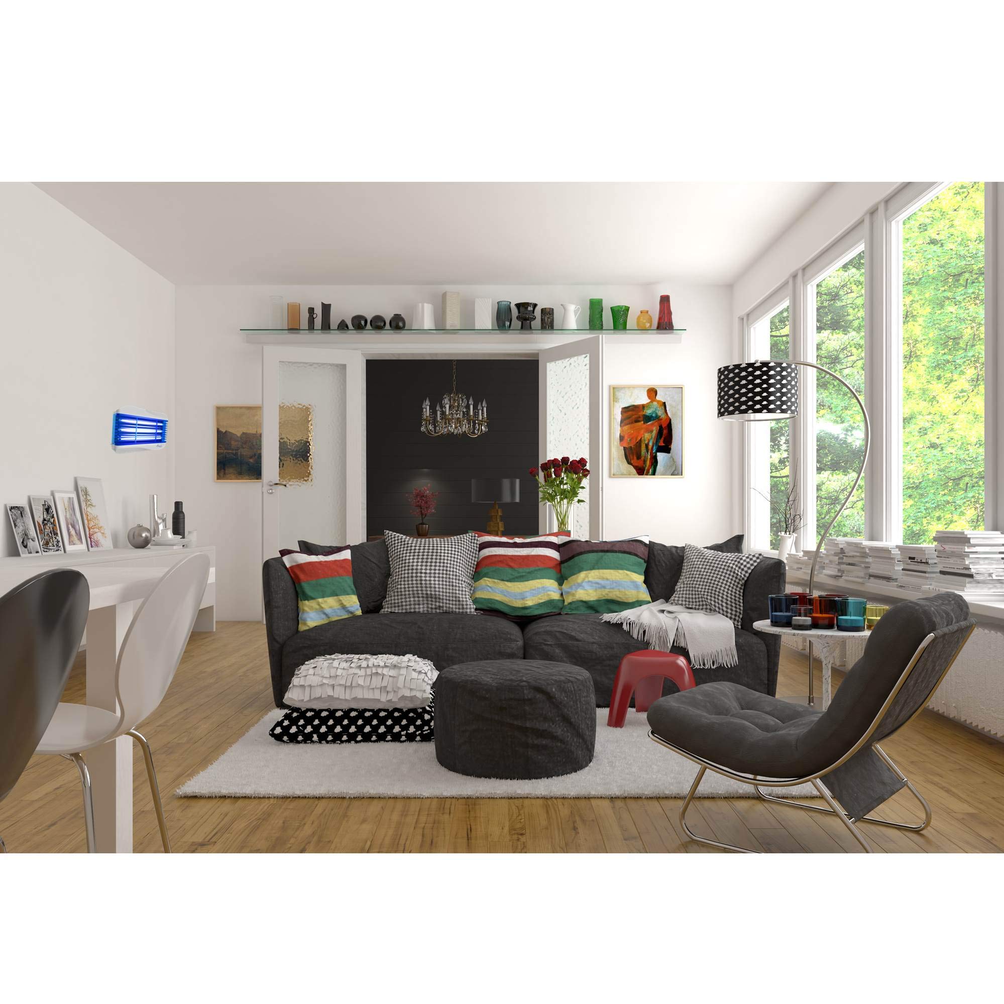 Awoco 58-inch cord and plug displayed for flexible placement benefit