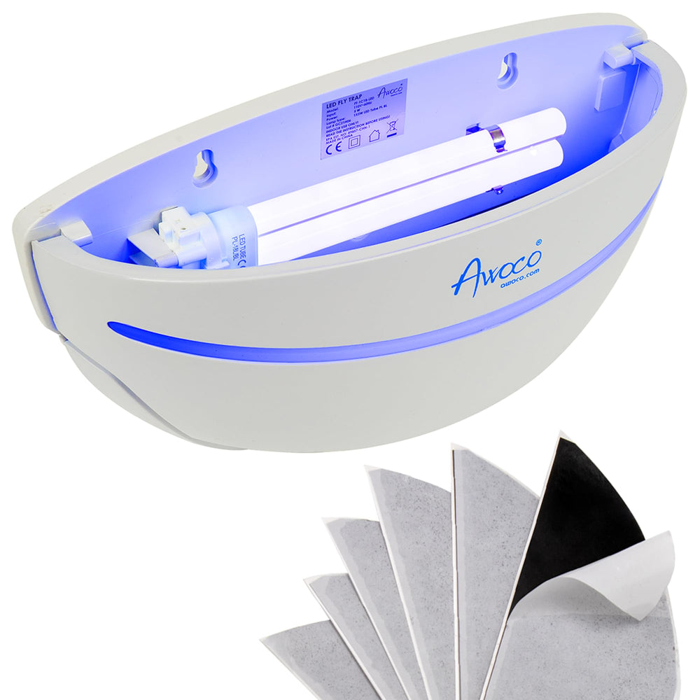 Awoco front view wall sconce showing compact design and quiet operation