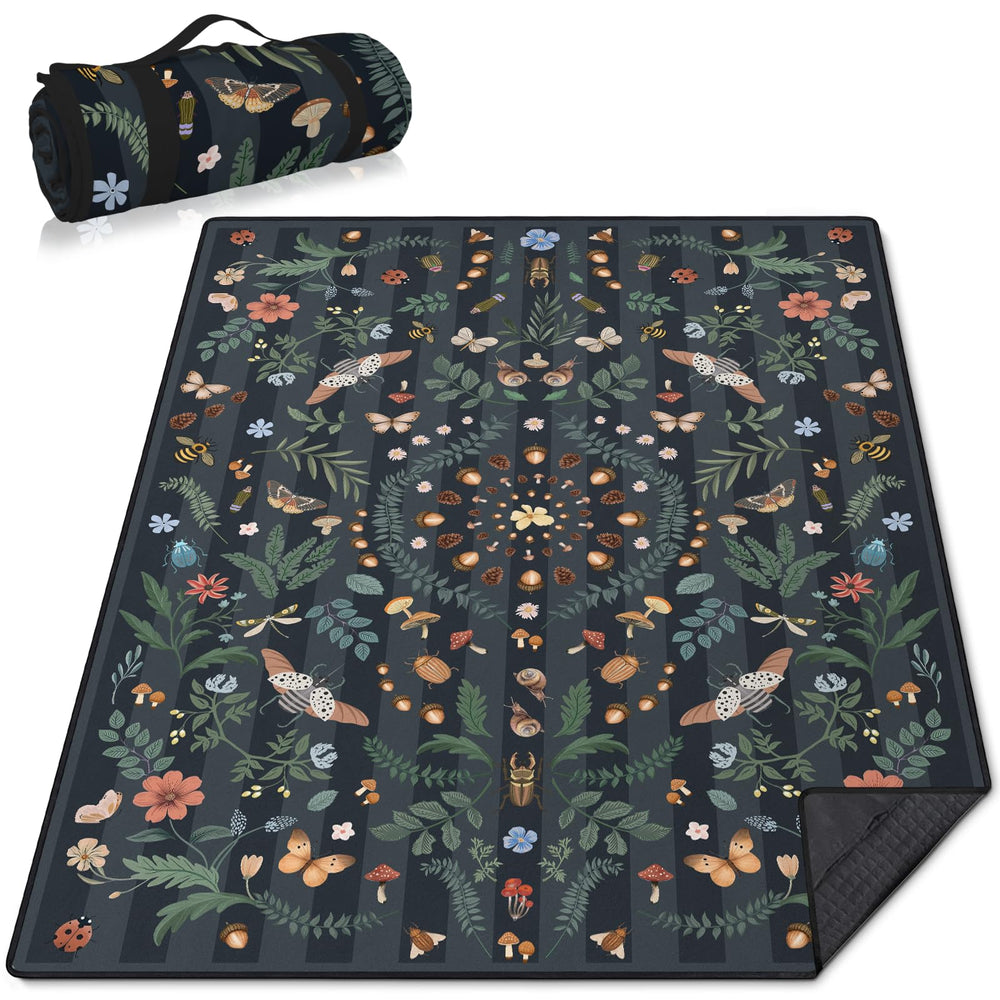 awufncksn front view of folded blanket shows compact portability and easy carry