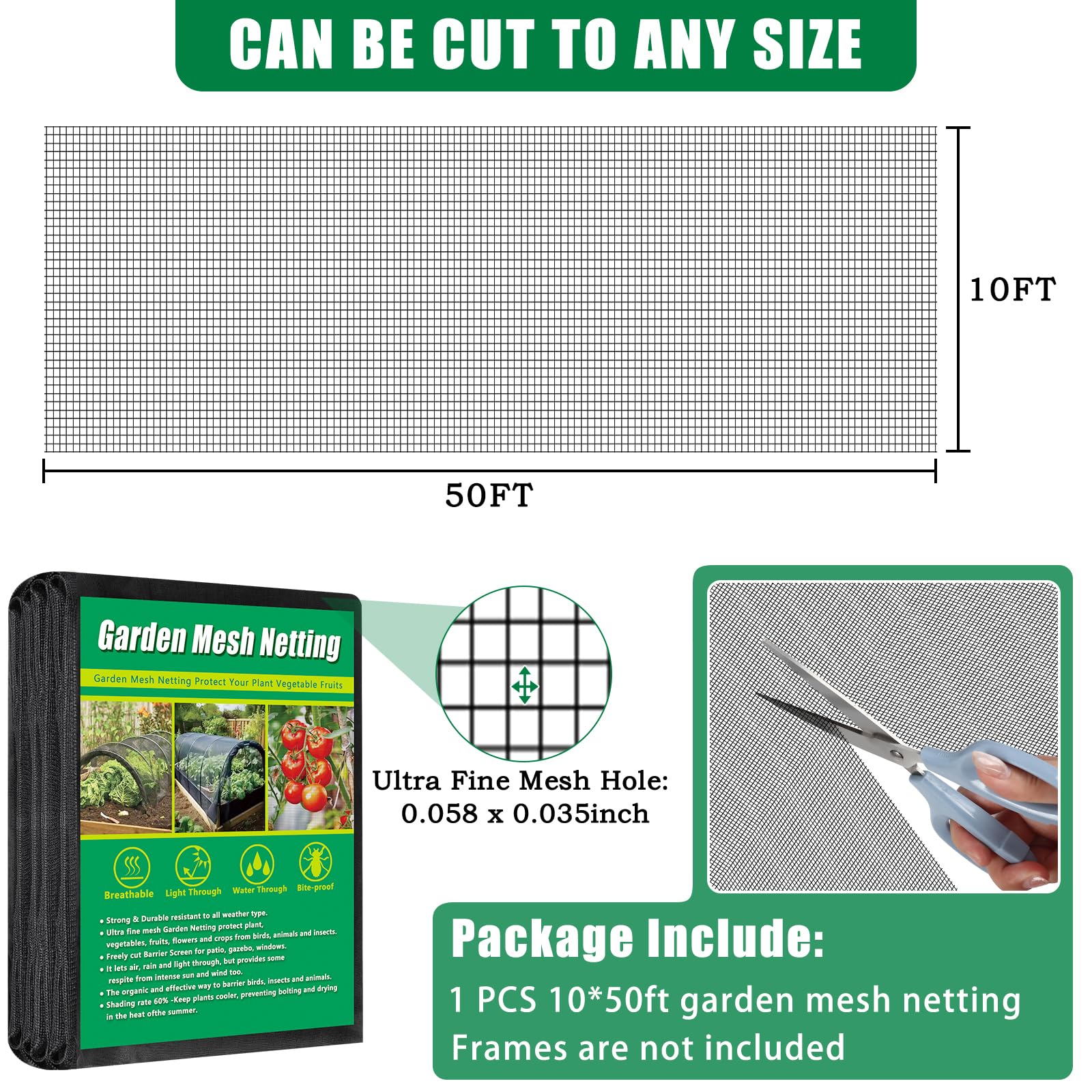 Axcoix close weave detail highlighting tight mesh that blocks pests