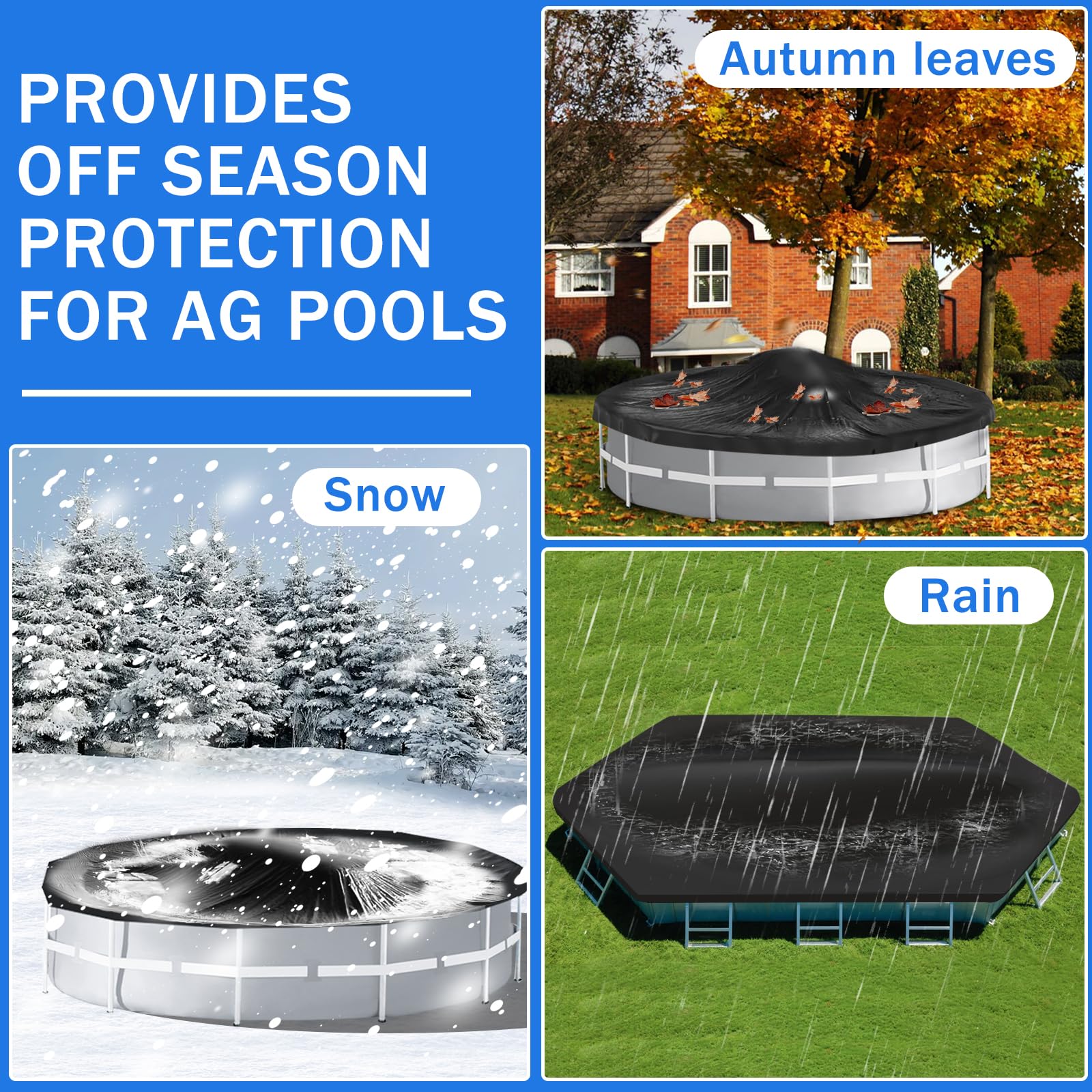 Axcoix deflated and folded for compact storage between seasons and easy handling