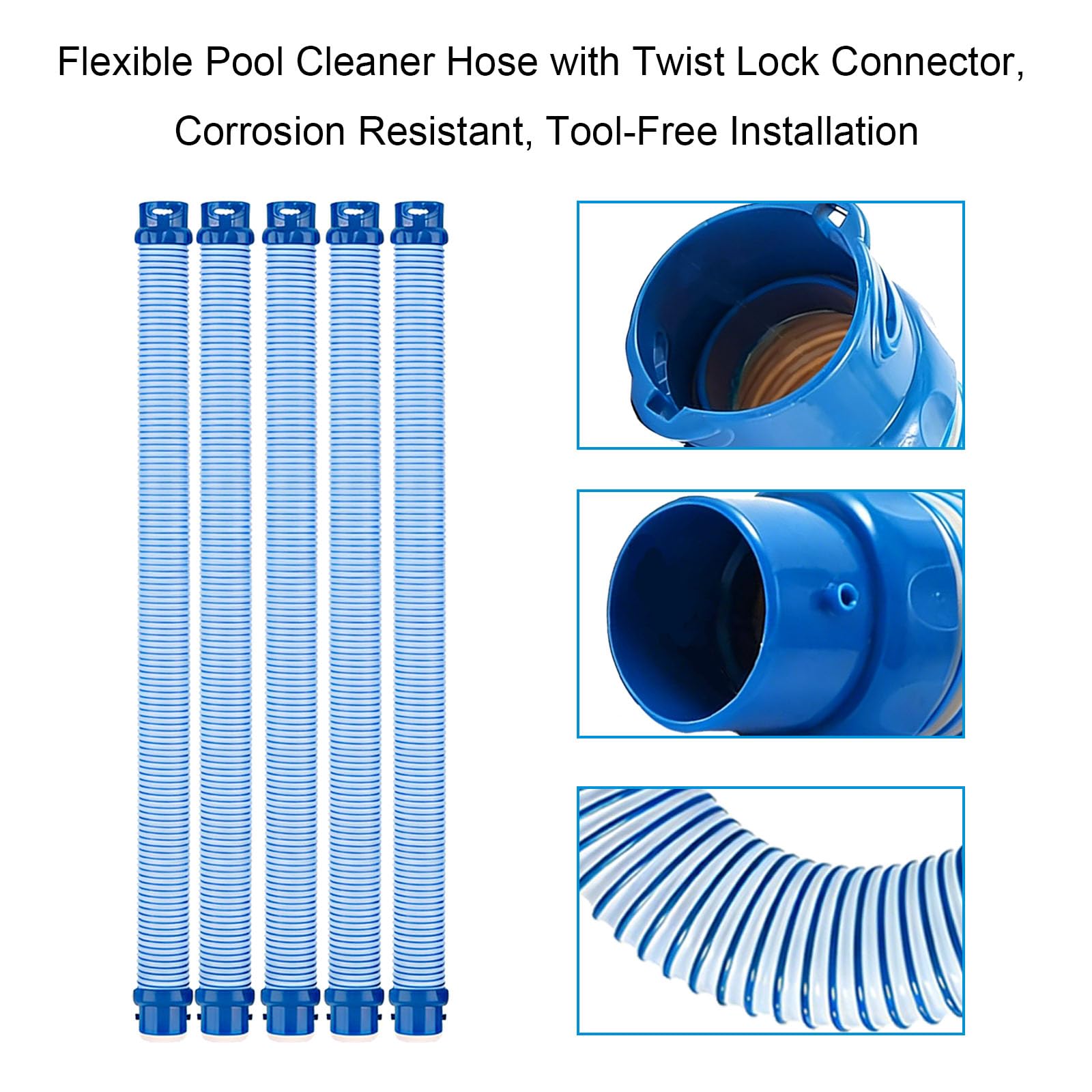 AXQKFZ hose next to tape measure showing 39-inch section scale for correct length