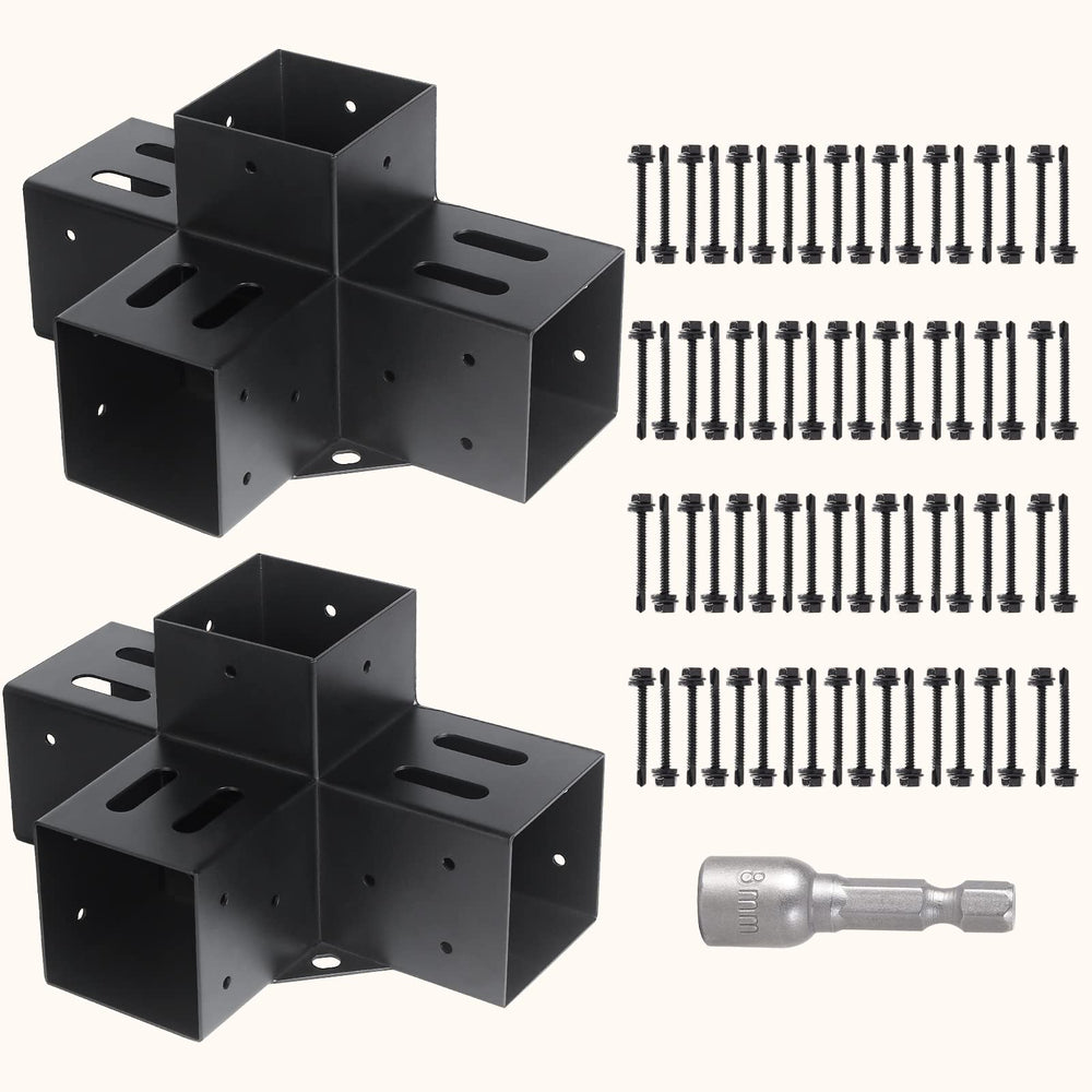 AXWHYS front view corner bracket showing solid support benefit