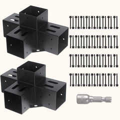 AXWHYS front view corner bracket showing solid support benefit