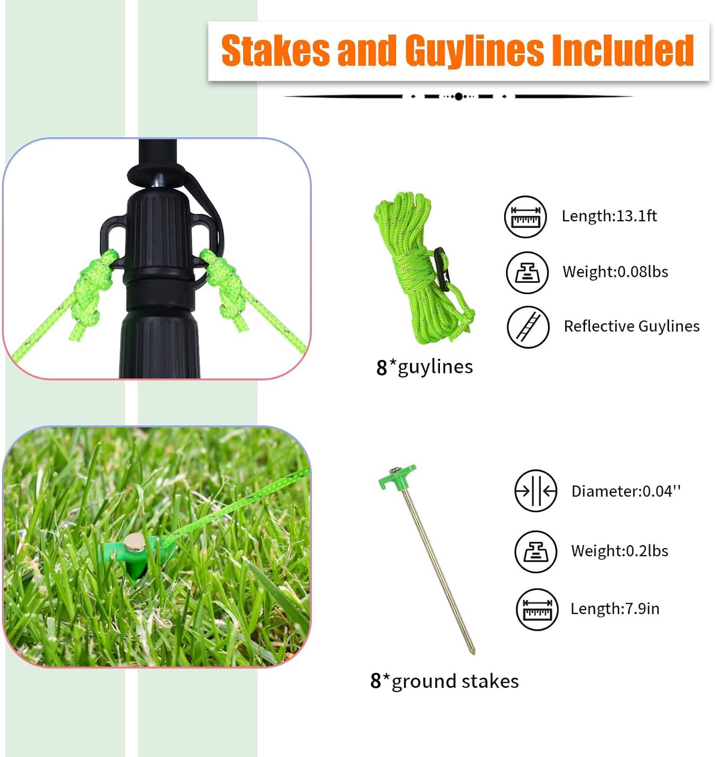 AYAMAYA poles side-by-side collapsed and extended demonstrating compact storage