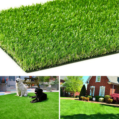 AYOHA front view of 4x6 ft turf showing lush lawn appeal and instant green