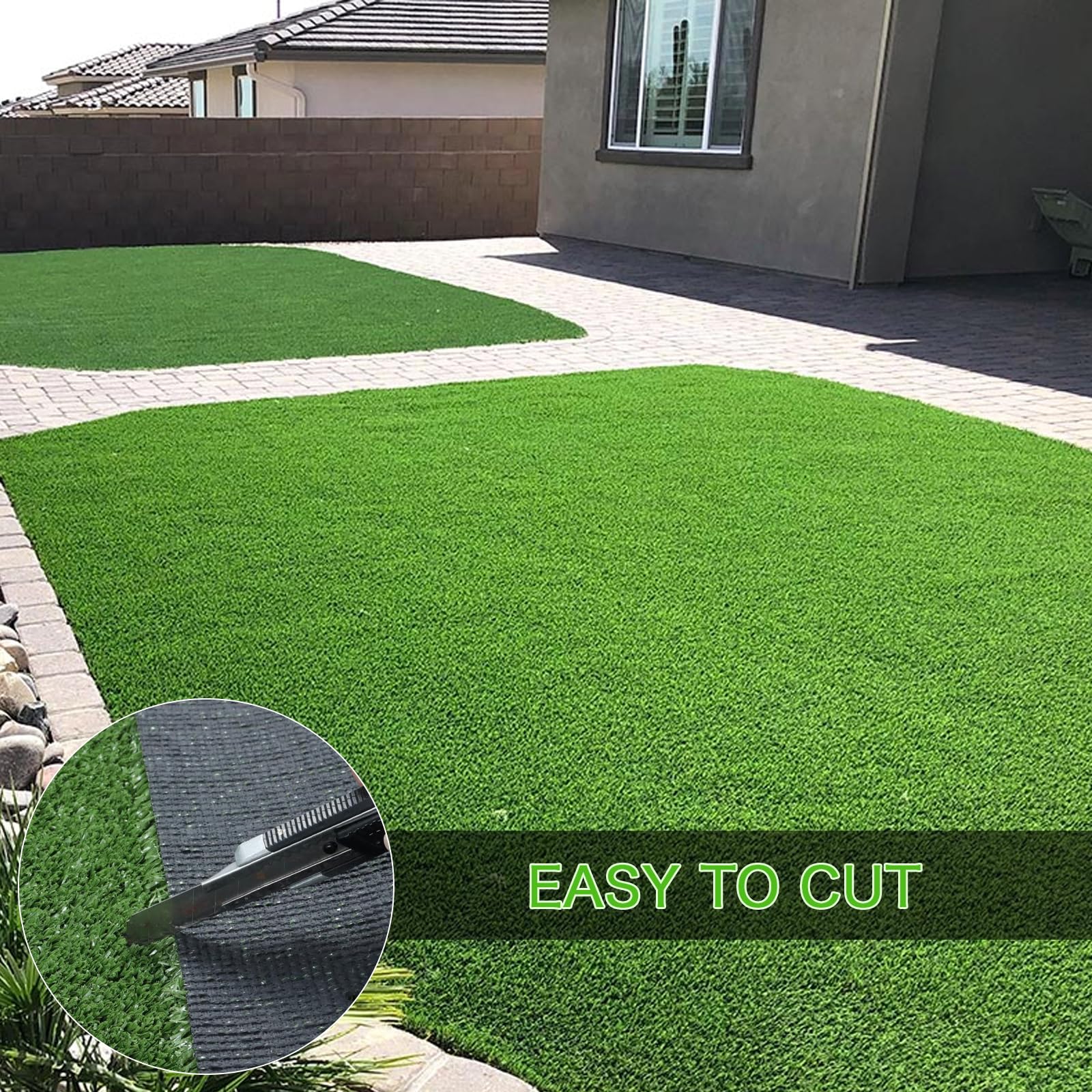 A AYOHA HOME&GARDEN turf used as a photo backdrop demonstrating event-ready styling benefit